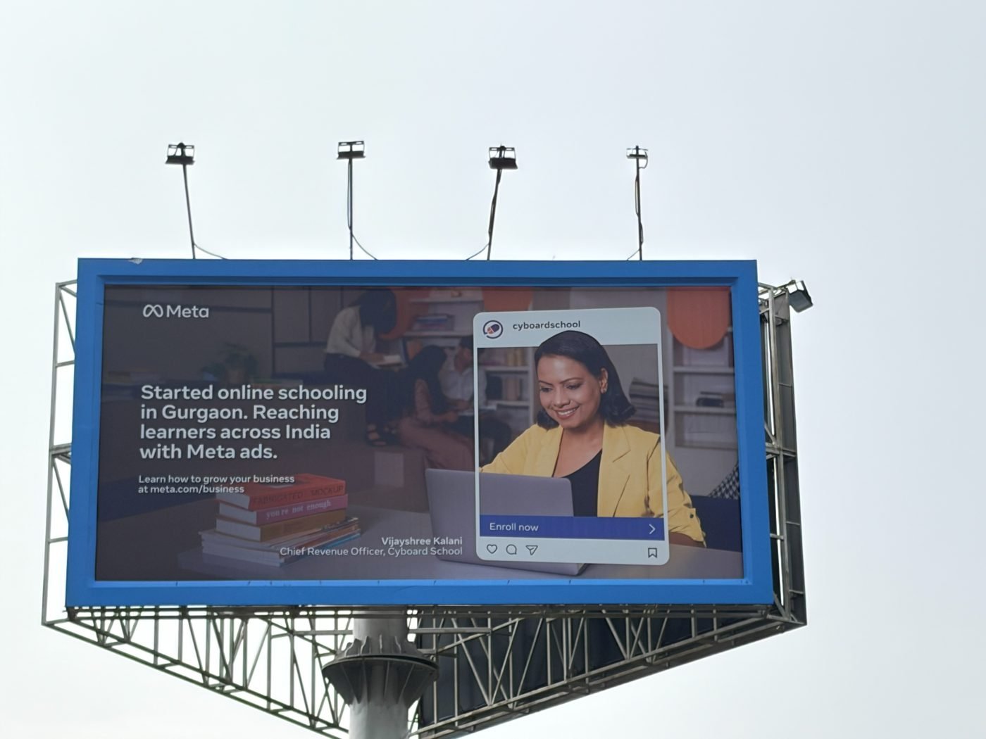 Billboard at CyberHub featuring Vijayshree Kalani